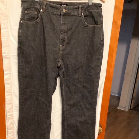 ME+EM dark wash Black  Boot cut  Jeans Sz 32 - Picture 1 of 8